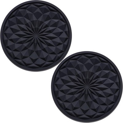 2 Pack Silicone Car Cup Holder Coaster   2.75 Inch Non-Slip Drink Mat, Univers