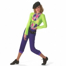 Prep School Adult Large Dance Costume 3Pc Set Leotard With Knickers Shrug New