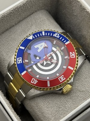 Invicta 44mm Men's Quartz Watch Marvel Captain America - 29682 | eBay
