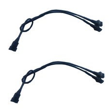 2pc 2 Way 1male to 2 Female Splitter Y Cable for Use with 5050 LED SMD RGB NE...