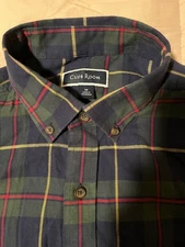Club Room Men's Brushed Cotton Button-Down Shirt, Macy's Exclusive (Medium)