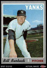 1970 Topps #167 Bill Burbach Yankees 5 - EX