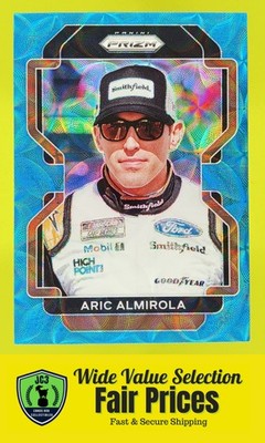 2022 Panini Prizm Carolina Blue Scope #/99 Aric Almirola #77 Stewart-Haas Racing