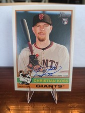2025 Topps Heritage High Number - Christian Koss #538 (RC) Auto