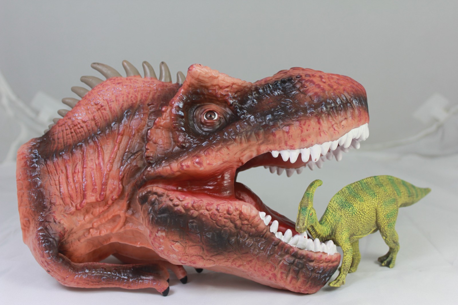 Dinosaur Hand Puppet Realistic Museum Details Jurassic Play Toys Boxed