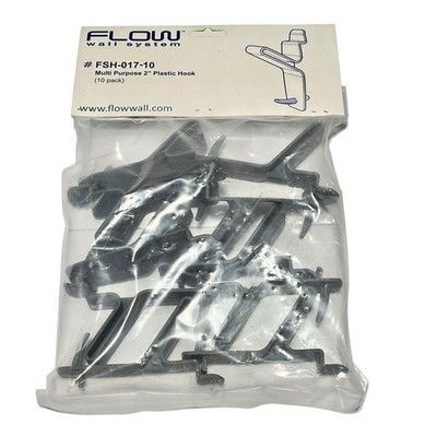 Flow Wall System FSH-017-10 2'' Plastic Hook NEW