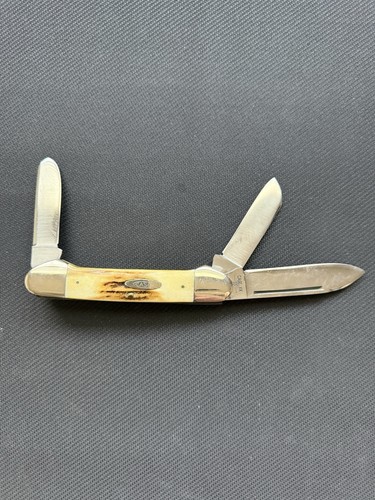 Case XX SS USA 10 Dot (1980) Stag Proto 53094 SSP Large Gunboat Canoe Knife