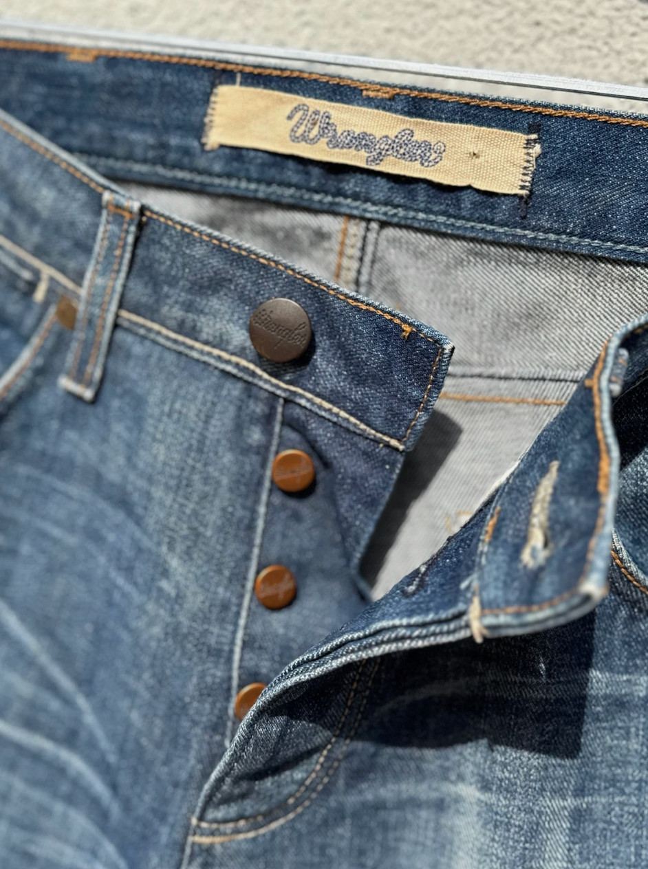 WRANGLER Mens Jeans Blue Regular Straight W32 L32 MILES EX image 10