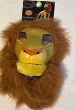 Máscara Simba de gran tamaño Disney Rey León Boca Mover Disfraz Accesorio Talla única