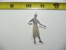 RETRO STYLE NEW IDEA WOMAN SMALL STICKER DECAL SCRAPBOOKING FUNNY FUN