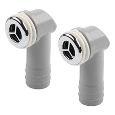 Two Pack of Reliable Sink Overflow Pipe Connectors for Easy Installation