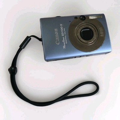 Canon PowerShot ELPH SD1100 IS 8.0MP Blue Digital Camera Tested Working