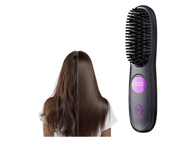 Hot Cordless Rechargeable Mini Hair Straightener - Go Brush Pro Numoya Wand