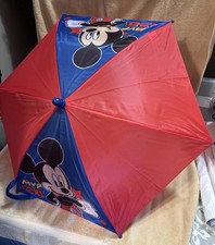 Mickey Mouse Child Size Umbrella, Red  Blue. NEW with tags. Disney