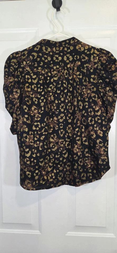 Blusa para mujer Gap negra manga abullonada talla Xs nueva con etiquetas Foto 4 de 4