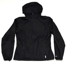 Avalanche Weather Shield Jacket Womens Medium Black Hooded Windbreaker Hiking