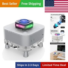Mac mini Stand with Cooler - No Lag Acrylic Desktop Holder Mount with Magneti...