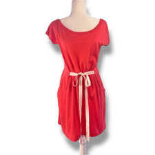 Silence + Noise Orange- Red Dolman Sleeve Mini Sundress Sz S