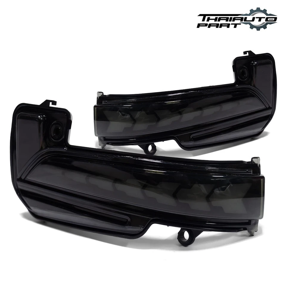 For Toyota Hilux 2015-2023 LR Side Wing Mirror Turn Signal Light Lamp LED DRL - Image 2 of 4