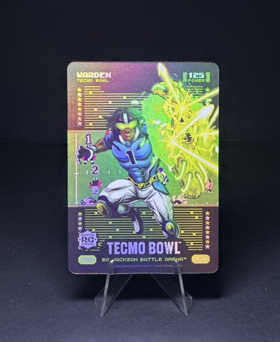 2026 Bo Jackson Battle Arena Tecmo Bowl RC “WARDEN” Cam Ward GLOW BATTLEFOIL