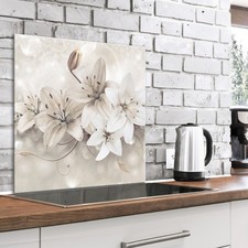 Backsplash for Kitchen Tempered Glass Splashbackt Deco Wall Panel b-A-0563-aq-a