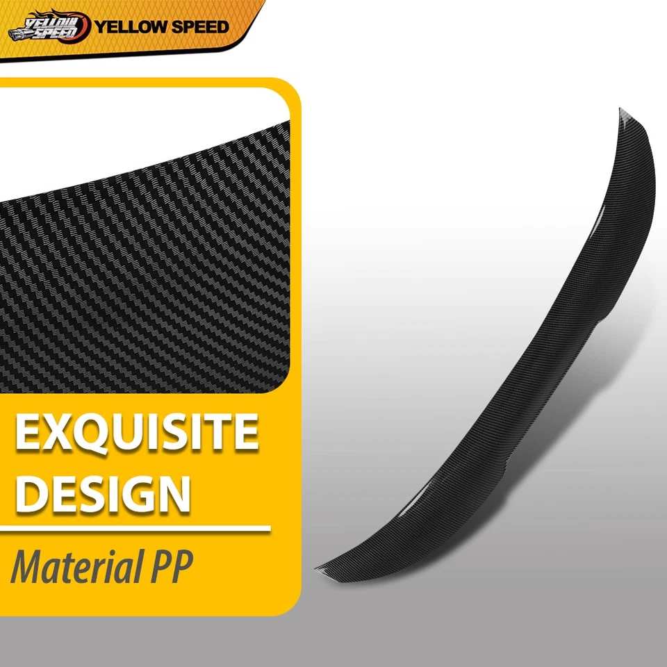 Alerón trasero labio de fibra de carbono aspecto adecuado para BMW Serie 4 F32 430i 2014-2020 Foto 4 de 4