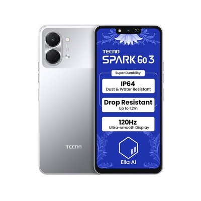 Tecno Spark Go 3 (Titanium Grey, 64 GB) (4 GB RAM) T7250 Processor 5000 mAh