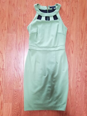 banana republic mint green dress WOMEN'S SHEATH SIZE 00P Pleated maxi dress
