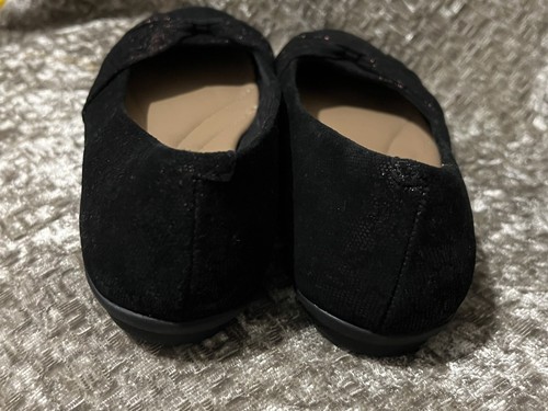 Hotter Appledore Comfort Concept Shoes UK 5.5 Black Suede Copper Lace Look VGC - Picture 6 of 12