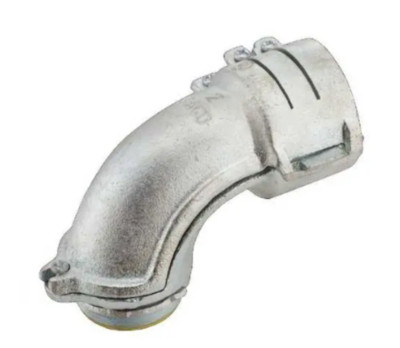 Raco (3212) 3'' 90 Degree Malleable Iron Squeeze Insulated Connector
