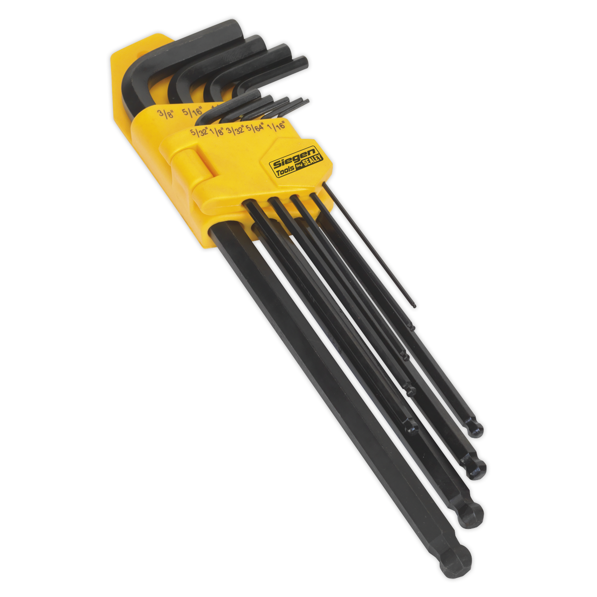 Sealey Ball-End Hex Key Set 9pc Extra-Long Imperial - S01099