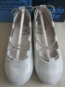 silver flat shoes size 7