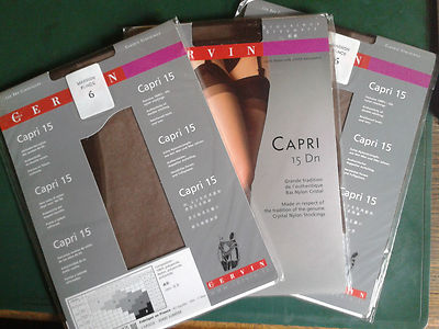 3 Paar Strapsstrümpfe 15 Denier Cervin,seamless,ohne Naht