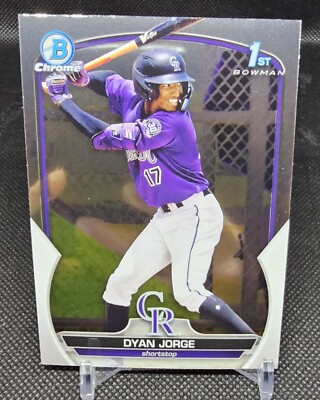 2023 Bowman Chrome 1st Prospect #BCP-22 Dyan Jorge Rookie Rc Colorado ...