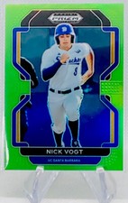 2022 Prizm Draft Picks Nick Vogt Lime Green Prizm 04/75 #PDP210 - Padres