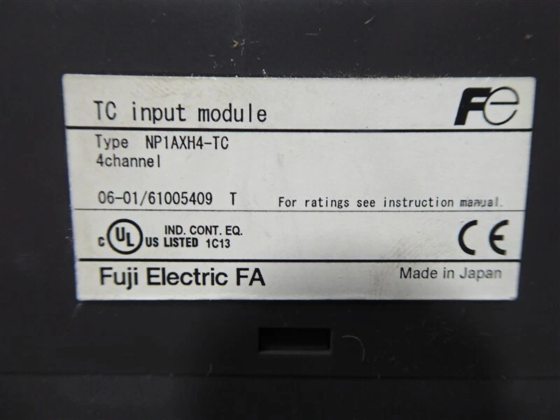 Módulo de entrada Fuji Electric NP1AXH4-TC MICREX-SX TC USADO sin cubierta Foto 4 de 4