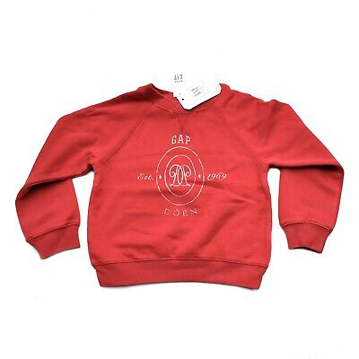 NWT Gap × DÔEN Baby Logo Sweatshirt Size Years in New Nordic Red