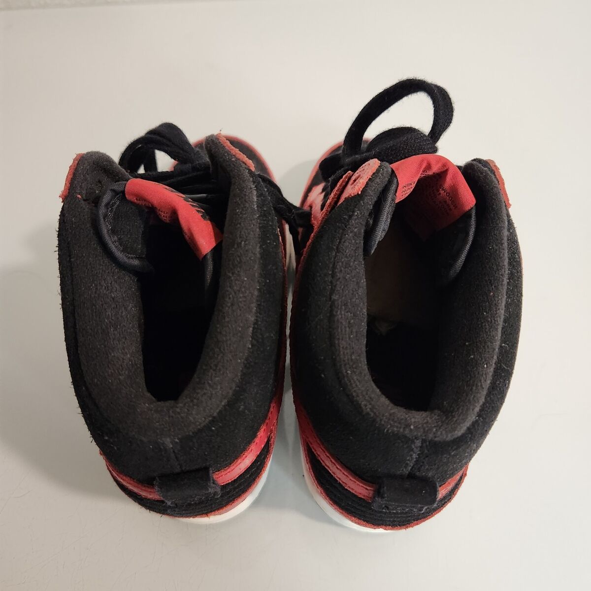 Nike Dunk Sky Hi Hidden Wedge Heel Sz 7.5 Black Red Bred Nike Dunk Sky Hi Hidden Wedge Heel Sz 7.5 Black Red Bred