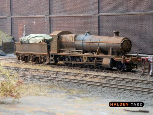 OO gauge locomotive, heavily rusted and weathered GWR Churchward.  Ref E4 - Imagen 1 de 3