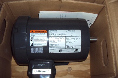 U.S MOTORS R465 MOTOR , 1 HP,208-230/460/190/380 V, 143TC FRM ,  1735/1410 RPM
