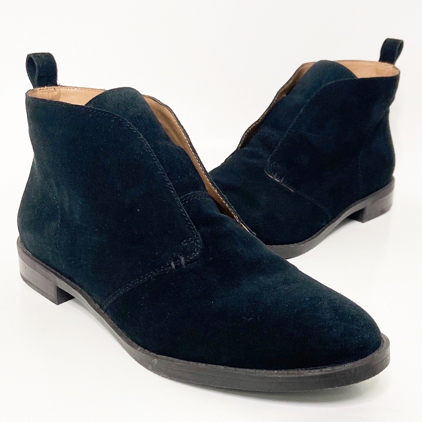 franco sarto suede ankle booties