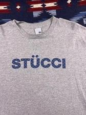 Stucci Stussy STUSSY 90s Vintage LV Monogram Size XL Men USA Made Gray RARE!