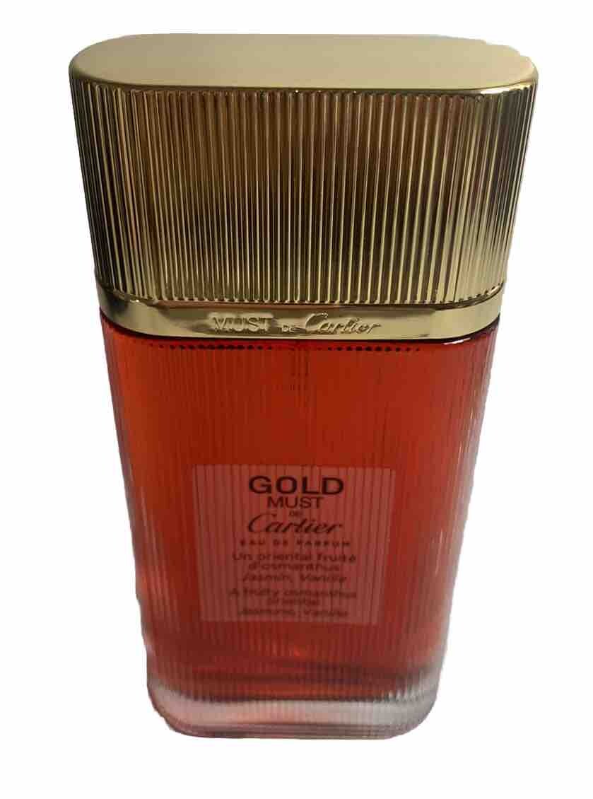 Must de Cartier GoldEau de parfum Oz/ 100 ml NWB Tester