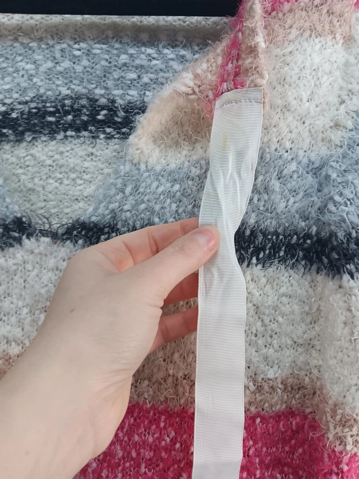 Suéter de punto abierto Lane Bryant para mujer 18/20 multicolor grunge cuello en V Foto 3 de 4