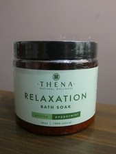 Thena Natural Wellness Relaxation Bath Soak Arnica Peppermint 16 oz Sealed