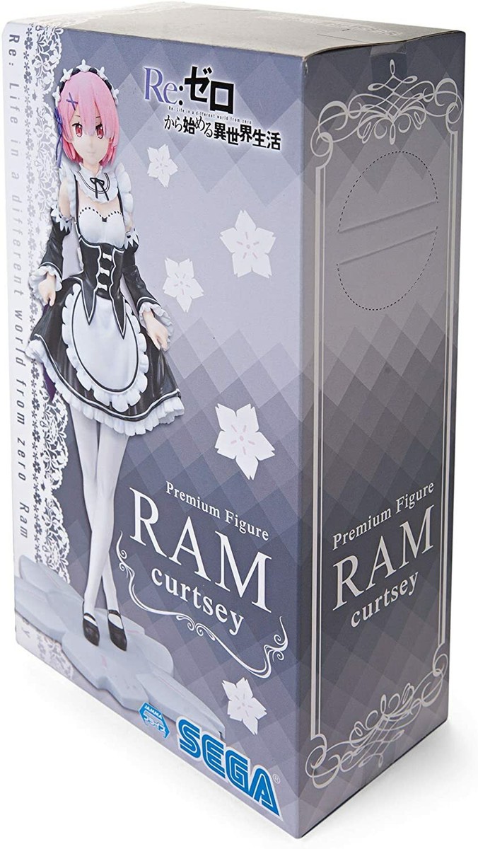 Re:ゼロ レム ラム curtsey Premium Figure Re Zero Starting Life in Another World curtsey Ram Premium
