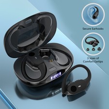 Pair Bluetooth 5.1 Headset Wireless Earbuds Earphones Stereo Headphones Ear Hook