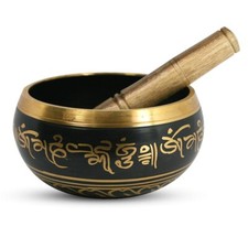 Singing Bowl Tibetan Prayer Instrument with Wooden Stick Meditation Bowl