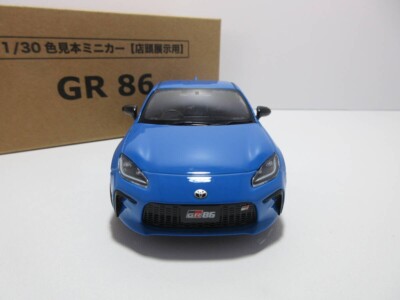 1:30 Toyota GR 86 Color Sample Minicar Bright Blue Diecast model