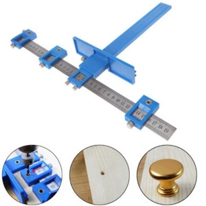 Punch Locator Drill Guide Sleeve Cabinet Hardware Jig Drawer Pull Wood Dowel